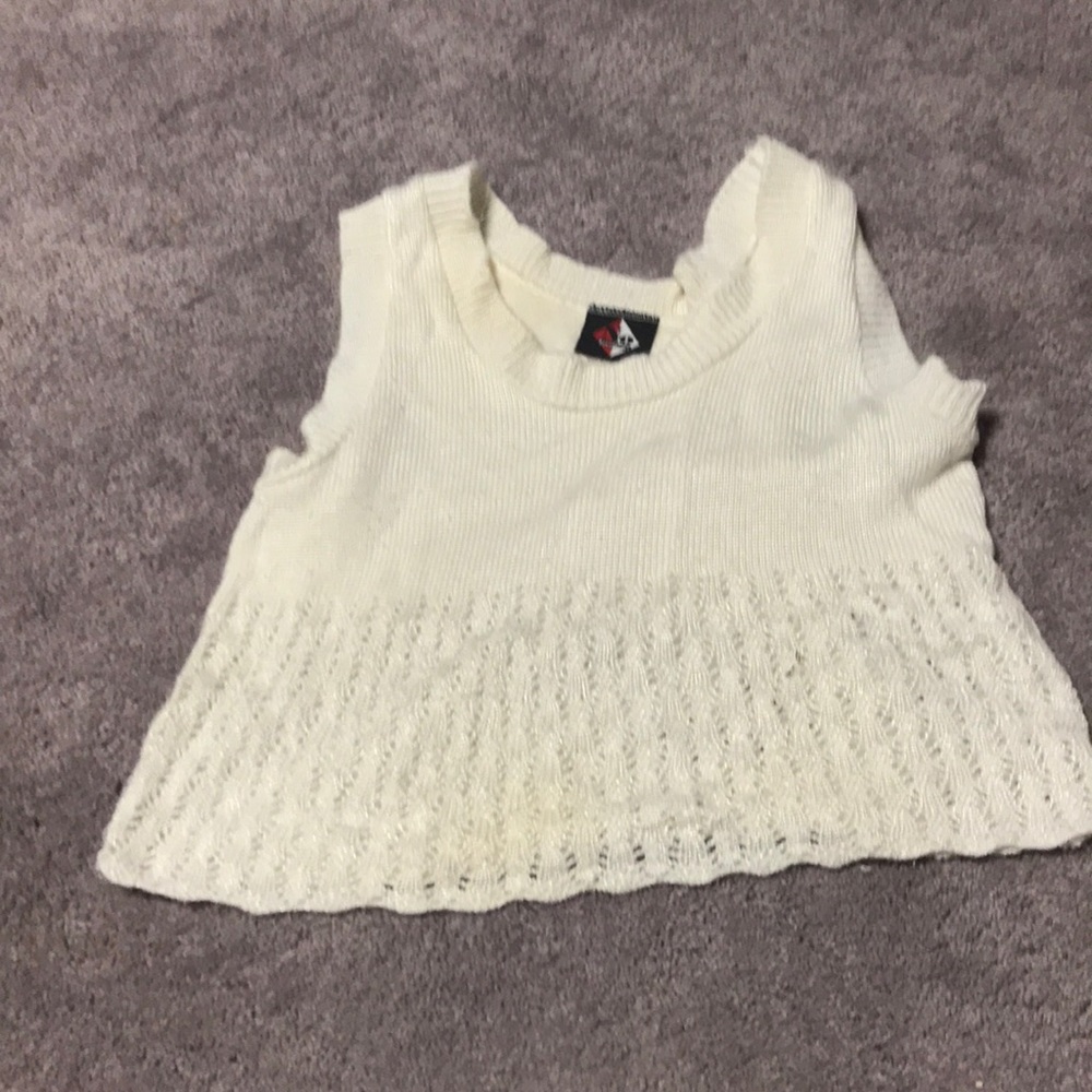 Cream colored crop top